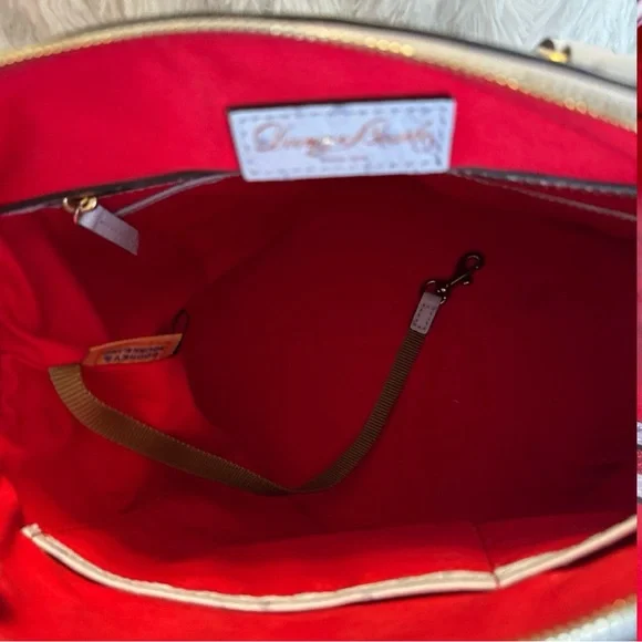 Dooney & Bourke Naomi Emerson Ostrich Satchel in Glacier Blue - Picture 8 of 12